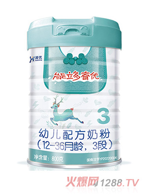澳優(yōu)能立多睿優(yōu)幼兒配方奶粉（12-36月齡，3段）